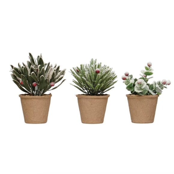 Paper Mache Greenery Pots - Picture 2 of 5